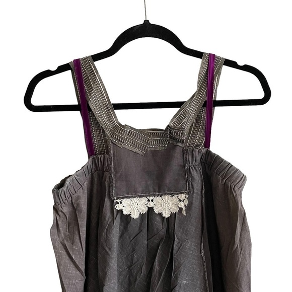 XDS XDERISHOW by Group Sanfa Grey Sleeveless Cotton Tank Top S - Picture 4 of 6